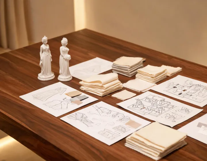 Porcelain retail planning table
